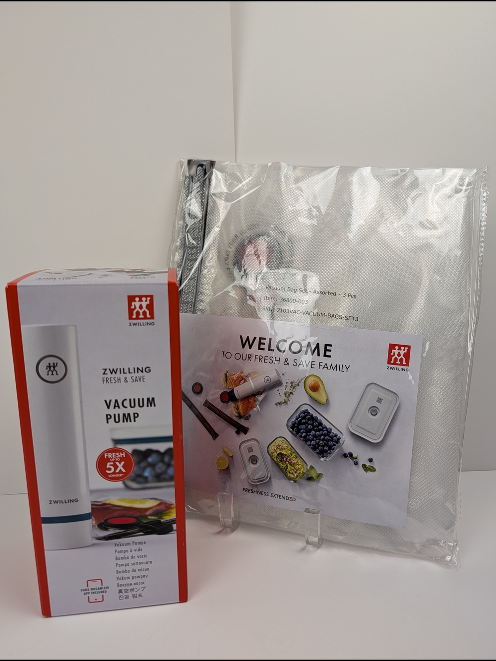 ZWILLING J.A. Henckels Fresh & Save Vacuum Pump & Vacuum Bag Set
